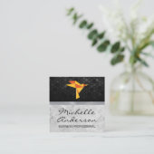 Slab Marble | Symbol für geometrische Origami-Vöge Quadratische Visitenkarte (Stehend Vorderseite)