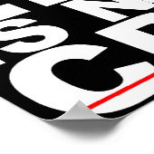 "Slack line" ist kein Kriminalposter-Zeichen Poster (Ecke)