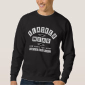 Slacker Wear Spaß Sweatshirt (Vorderseite)