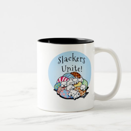 Slackers Unite Zweifarbige Tasse (Rechts)