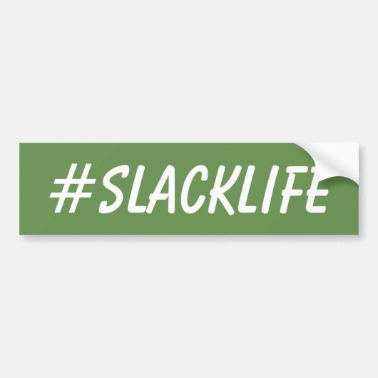 #SLACKLIFE Autoaufkleber (Vorne)