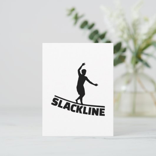 Slackline Postkarte (Stehend Vorderseite)