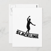 Slackline Postkarte (Vorne/Hinten)