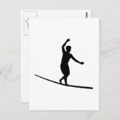 Slackline Postkarte (Vorne/Hinten)