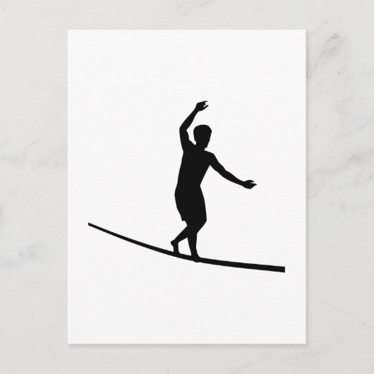 Slackline Postkarte (Vorderseite)