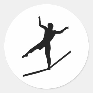 Slackline Runder Aufkleber