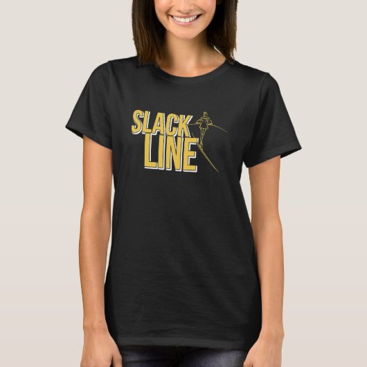 Slackline Slacklining Slacklind und Slacklining ou T-Shirt (Vorderseite)