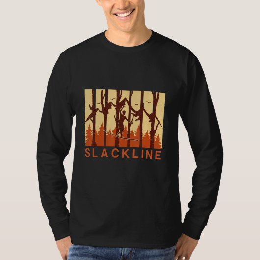 Slacklining Slacken Funny Blanace Slackilines Gift T-Shirt (Vorderseite)
