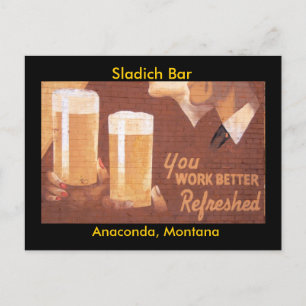Sladich Bar Postcard Postkarte