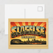 Slagelse Dänemark Turm Postkarte (Vorne/Hinten)