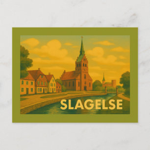 Slagelse Dänemark Turm Postkarte