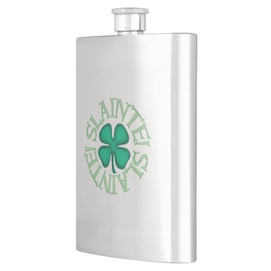 Slainer-klassischer Edelstahlkolben Flachmann (Links)