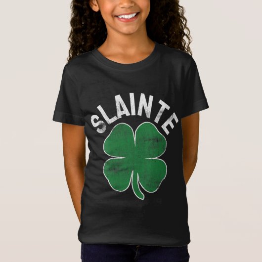 Slainte Beer Drinks Irish ST PATRICKS DAY Shamro T-Shirt (Vorderseite)