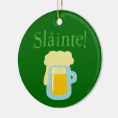 Sláinte Beer Keramik Ornament (Links)