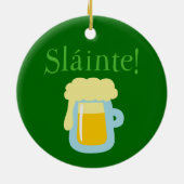 Sláinte Beer Keramik Ornament (Hinten)