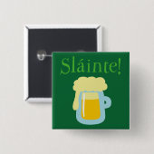 Sláinte Bier Button (Vorne & Hinten)