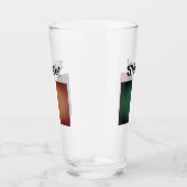 Sláinte! Bierglas der irischen Flagge St Patrick's Glas (Rechts)