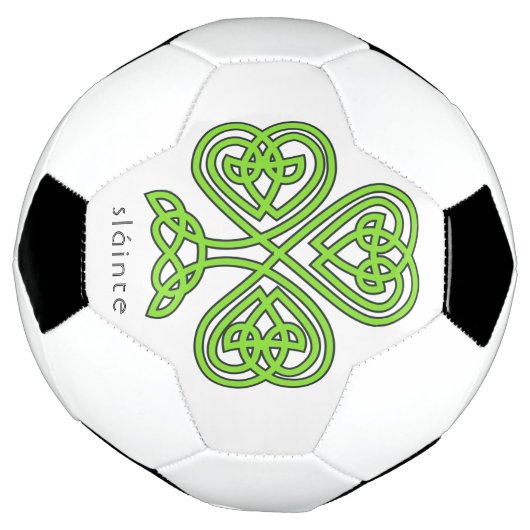 Slainte Celtic Kleeblatt Green St. Patrick's Day Fußball (Gedreht)