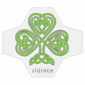 Slainte Celtic Kleeblatt Green St. Patrick's Day Fußball (Flach)