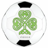 Slainte Celtic Kleeblatt Green St. Patrick's Day Fußball (Vorderseite)
