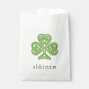 Slainte Celtic Kleeblatt Green St. Patrick's Day Geschenktütchen