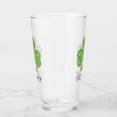 Slainte Celtic Kleeblatt Green St. Patrick's Day Glas (Rechts)