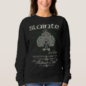 Sláinte Celtic Knot Tree of Life St Patrick's Day Sweatshirt (Vorderseite)