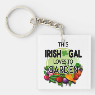 Slainte diese irische Gal-Liebe für den Garten Gem Schlüsselanhänger