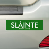 Slainte - Dublin Irland Autoaufkleber (Auf Auto)