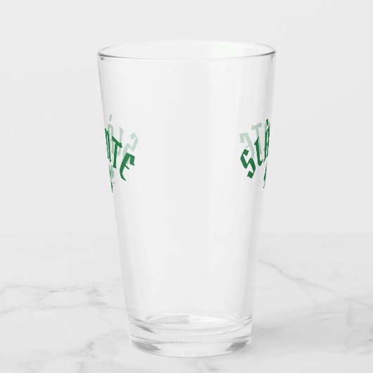 SLÀINTE Funny Irish St. Patrick's Day Green Clover Glas (Links)