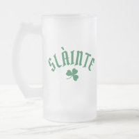 SLÀINTE Funny Irish St. Patrick's Day Green Clover