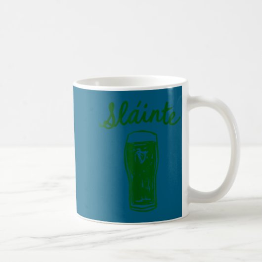 Slainte Gälisch Toast Skript Irisches Pub Prost Kaffeetasse (Rechts)