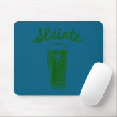 Slainte gälischer Toast-Skript irischer Pub Prost Mousepad (Mit Mouse)