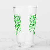 Sláinte Glücks-Irische Shamrocks Personalisierter  Glas (Links)