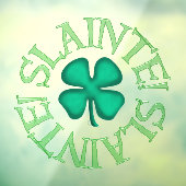 Slainte groß sehen durch Fensterklemme Vorderstock Fensteraufkleber (Blatt 3)