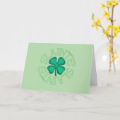 Slainte grüne Grußkarte Karte (Gelbe Blume)