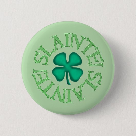 Slainte grüner Button (Vorderseite)