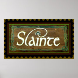 Slainte II ~ zu Ihrer Gesundheit! St. Patricks Poster