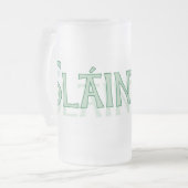 Slainte irischer Bier-Party-Gang Mattglas Bierglas (Vorderseite Links)