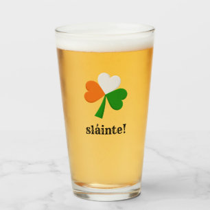 Sláinte! Irischer Toast 16 Unze. Glastrommel Glas