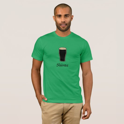 Sláinte, irischer Toast-T - Shirt (Vorne ganz)