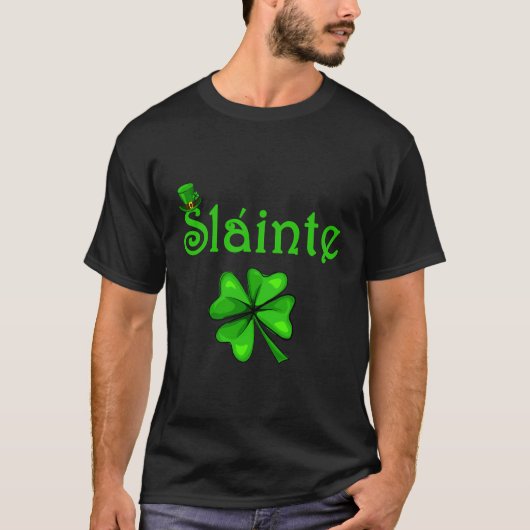 Slainte Irish Chef Good Health St Paddys Day T-Shirt (Vorderseite)