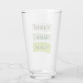 Slainte Irish Good Health St. Patrick's Day Green Glas (Rückseite)