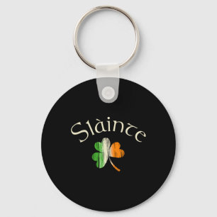 Slainte Irish Kleeblatt Flag Ireland St Patricks Schlüsselanhänger
