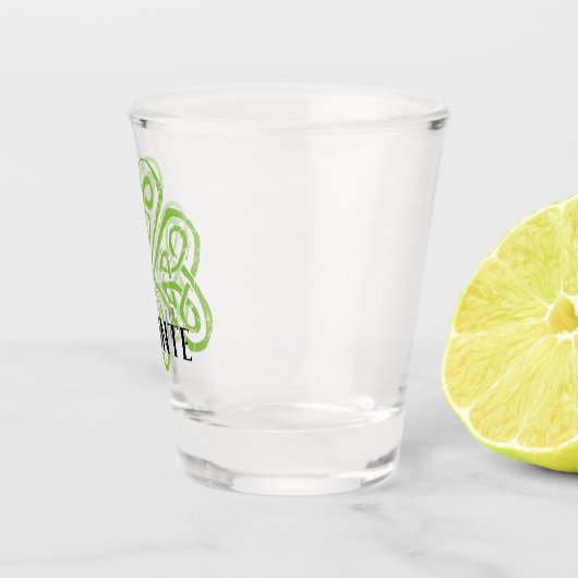 Sláinte Irish Kleeblatt Schnapsglas (Rechts)