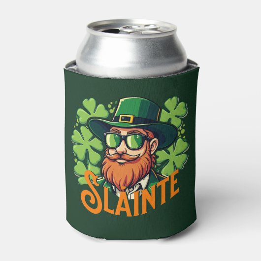 Slainte Irish Toast St Patrick's Day Personalisier Dosenkühler (Kanne Vorderseite)