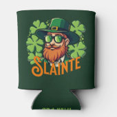 Slainte Irish Toast St Patrick's Day Personalisier Dosenkühler (Rückseite)