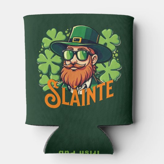 Slainte Irish Toast St Patrick's Day Personalisier Dosenkühler (Rückseite)