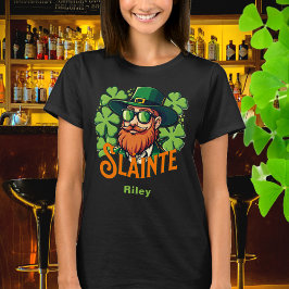 Slainte Irish Toast St Patrick's Day Personalisier T-Shirt