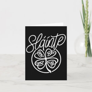 Slainte jubelt Good Health Kleeblatt St Patricks D Karte